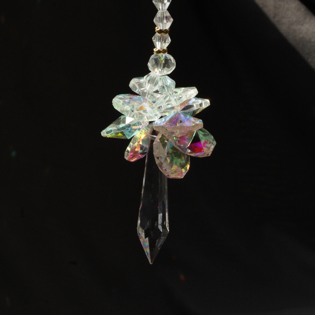 Rainbow Guardian Suncatcher Crystal Glass Altarware | Light & Energy