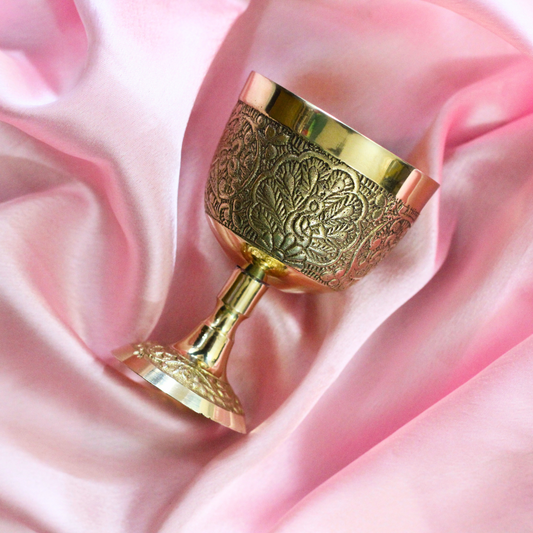 Golden Medieval Chalice | Perfect for Rituals & Offerings