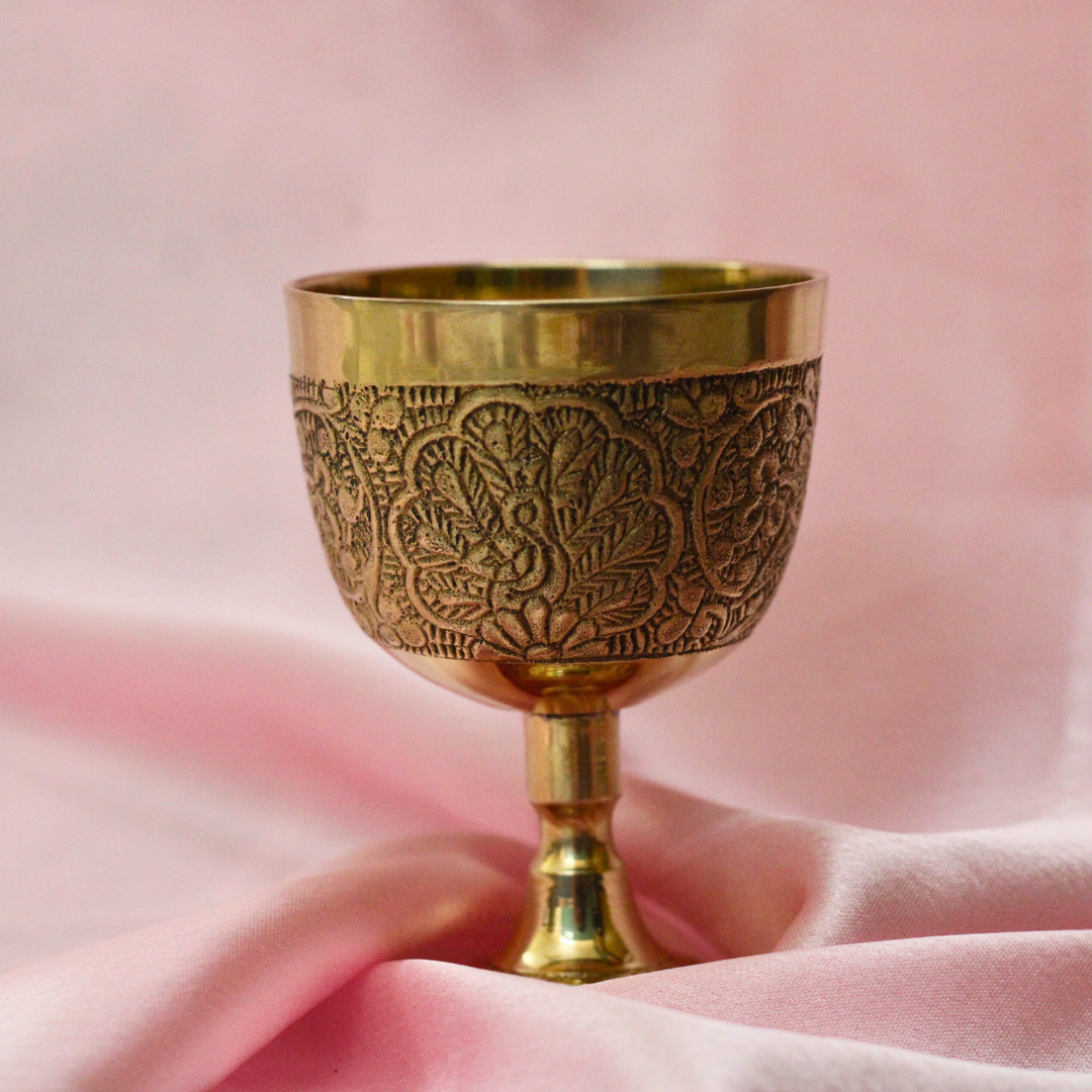 Golden Medieval Chalice | Perfect for Rituals & Offerings