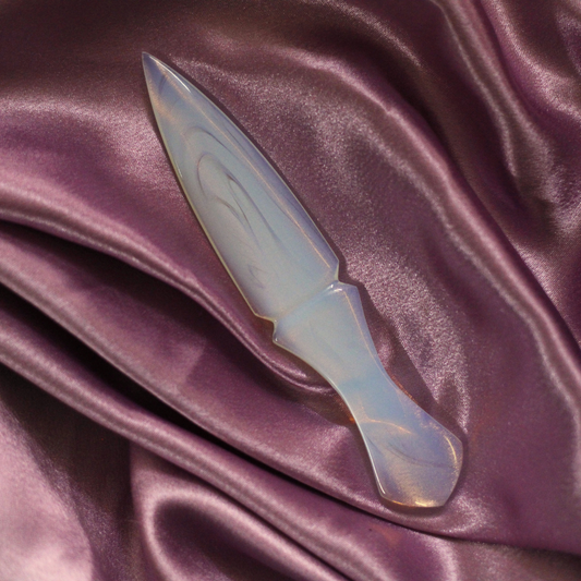 Handmade Natural Opalite Knife | Altar Dagger | Reiki Healing