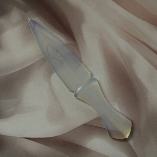 Handmade Natural Opalite Knife | Altar Dagger | Reiki Healing