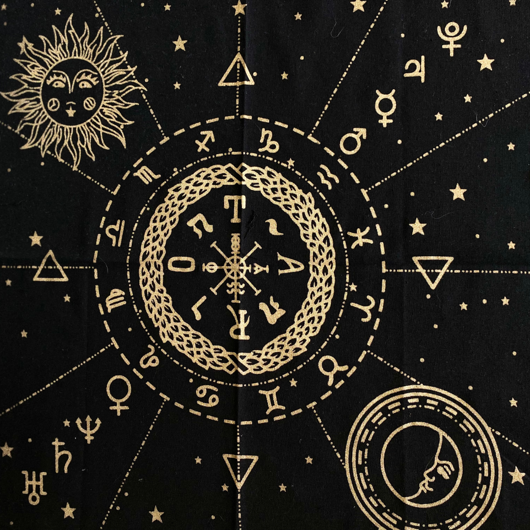 Astrology Tarot Altar Cloth Tapestry