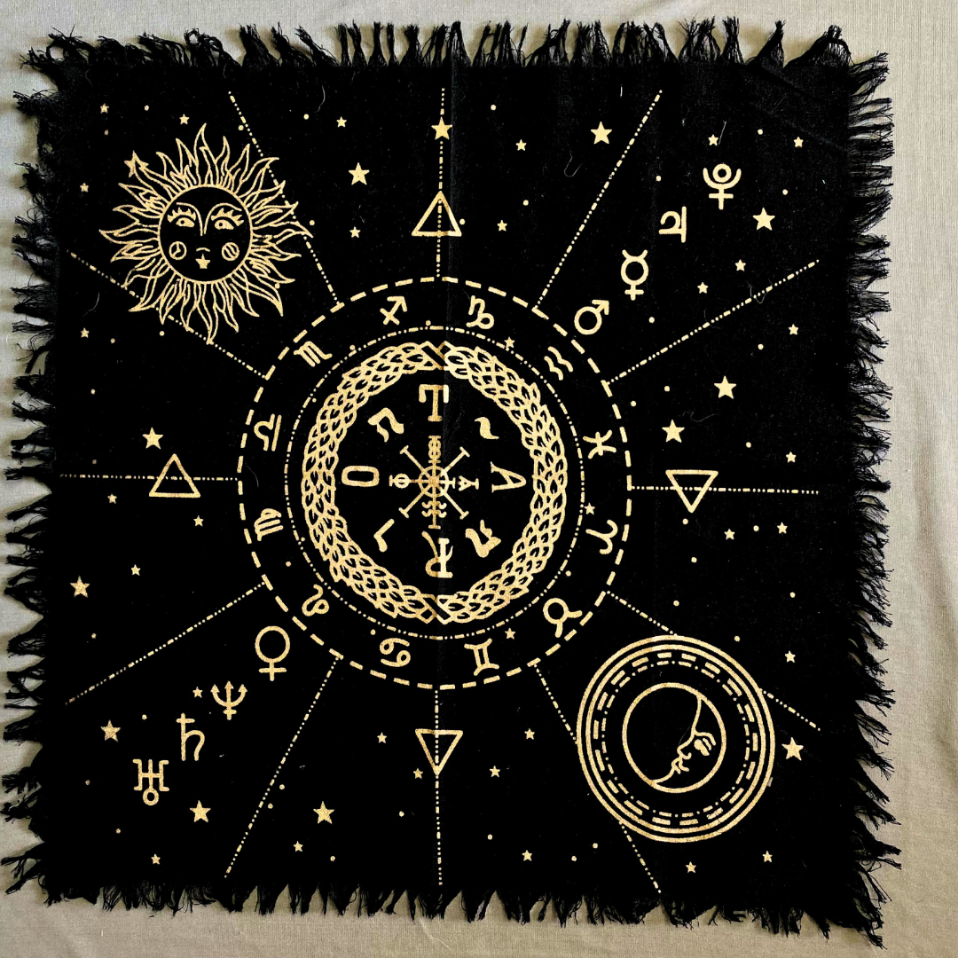 Astrology Tarot Altar Cloth Tapestry